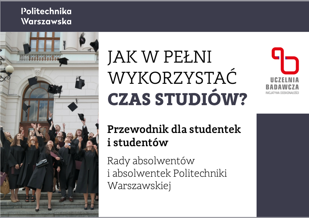 Strona tytułowa przewodnika "Jak w pełni wykorzystać czas studiów?"