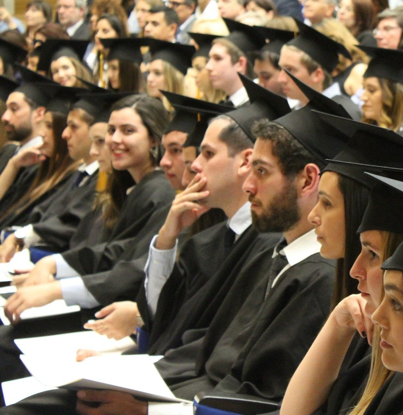 Students sitting in a faculty room