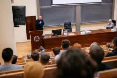 Zdjęcie z prelekcji - Seminarium Zaawansowane techniki w przemyśle motoryzacyjnym i maszynowym