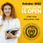 Admission for October 2022 is open