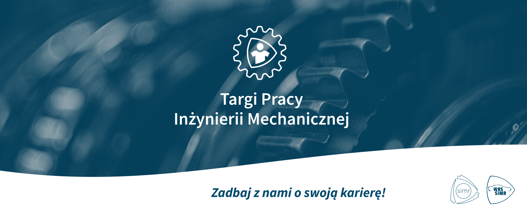 Biały tekst i grafika na niebieskawym tle
