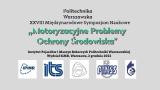 Plakat promujący Sympozjum Naukowe "Motoryzacyjne Problemy Ochrony Środowiska"