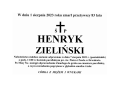 Nekrolog Henryka Zielińskiego